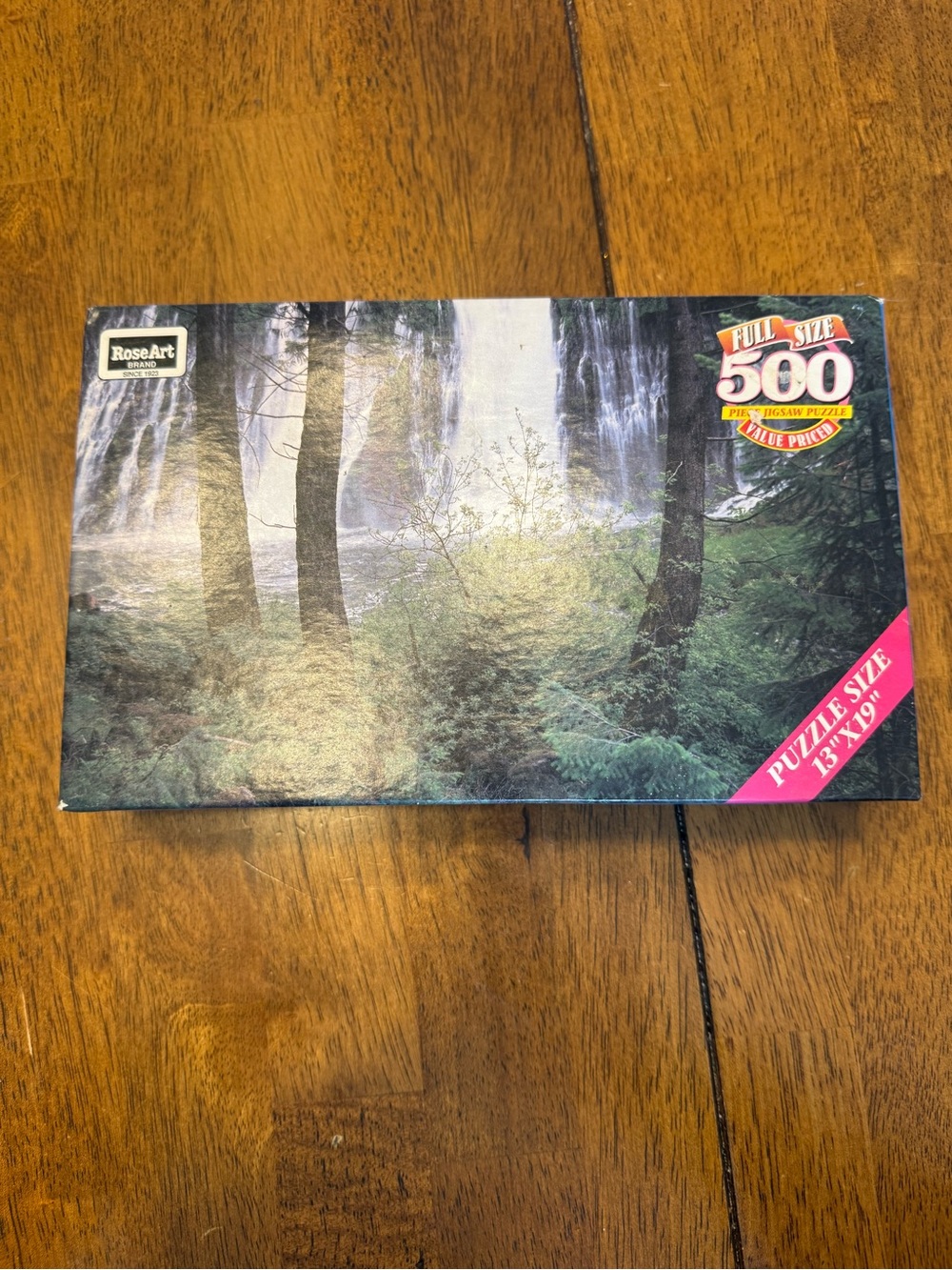 RoseArt Forest Waterfall 500-Piece Puzzle - Green